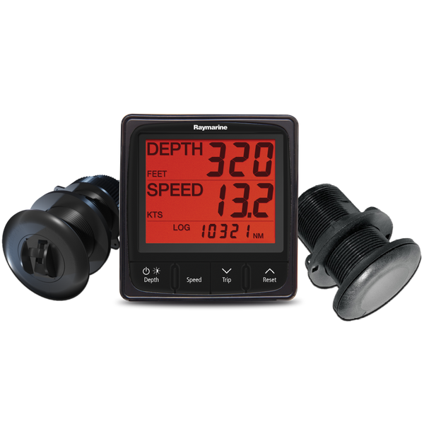 Raymarine i50 Tridata Pack Speed Temp Depth with Thru hull Transducers