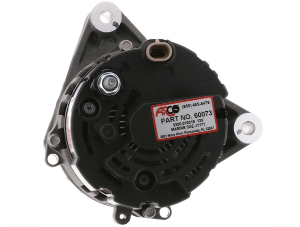 Arco Marine Alternator 60073 for Late Volvo Penta Engines (12V / 75A) - Models Volvo Penta 862665, 3884950 &  Sierra 18-5882 & 18-6845