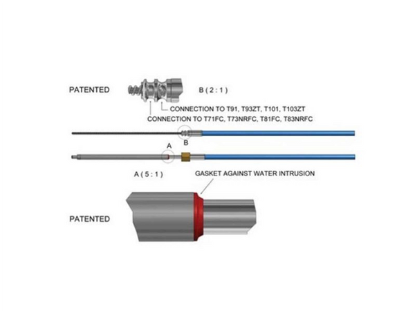 Ultraflex M90 Low Friction Steering Cable - 12 Sizes