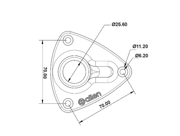 AY  Aluminium Buttress Stanchion Base - Originally YS