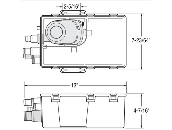 Attwood S750 Sahara Shower Sump System 12V