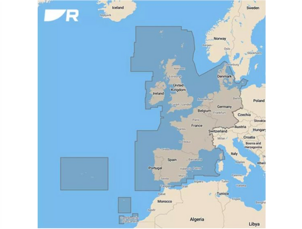 Raymarine Axiom+ 7 RV Display & Western European LightHouse Chart