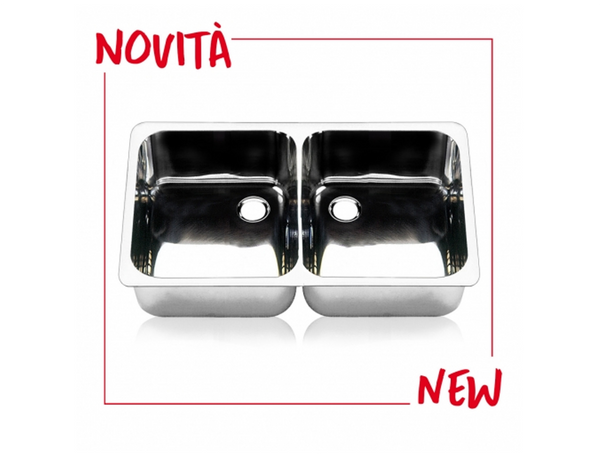 Barka Novita Satin Double Flat Flange Sink - 62 x 38cm - New - Awaiting Stock