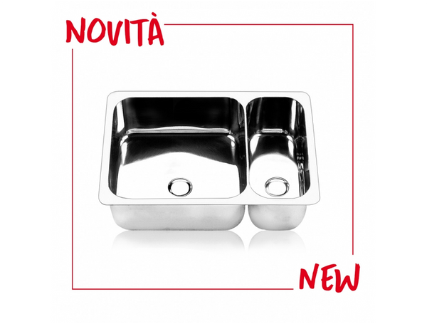 Barka Novita CS/P Polished Double Undersurface Sink - 51 x 32.5cm - New