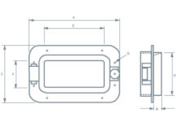 YS Rectangular Opening Portlight