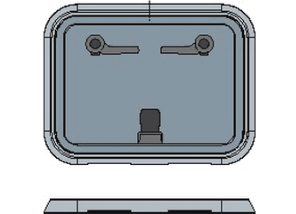 Bainbridge Marine Storm Hatch -Size 30 Flat Base