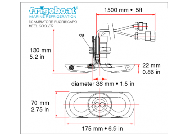 Frigoboat Thermostat for Fridge