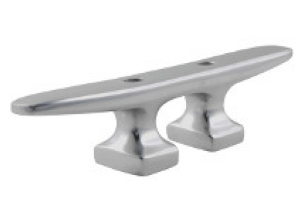 YS Aluminium Deck/Mast Cleat -  2 Hole Open Base