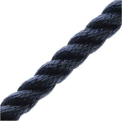 Waveline 3 Strand Polyester Rope 12mm Navy - 200m