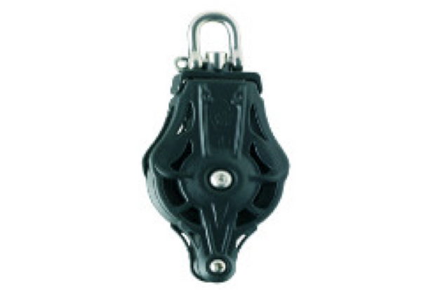 Wichard 70mm Single Block with Swivel Head & Becket - Plain or Ball Bearing