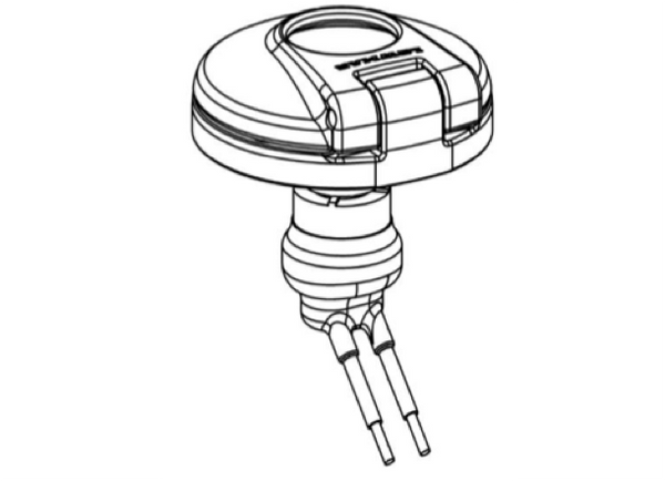 Lewmar 48000258 Stainless Steel Custom Deck Switch Blasted Open - 24V