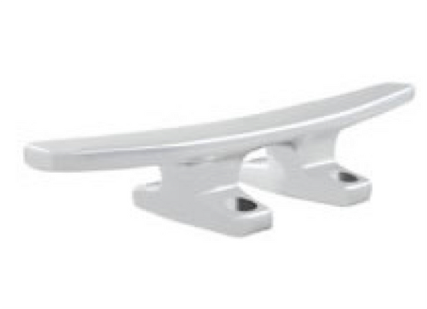 YS Anodised Aluminium Sheerline Deck Cleat - 4 Hole Slim Base - 5 Sizes