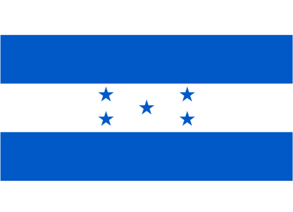 Honduras Courtesy Flag Polyester 45 x 30cms