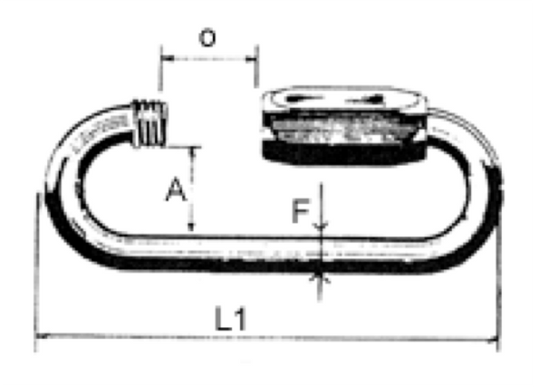 Maillon Rapide Quick Link Large Mouth - Stainless Steel - 9 Sizes