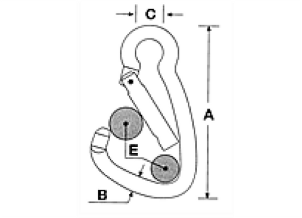 Kong Mooring Hook Automatic Stainless Steel (AISI 316)